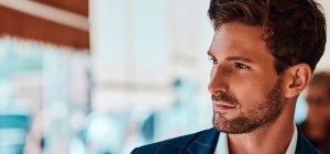 Imagen de hombre elegante modelo Men Skin Care