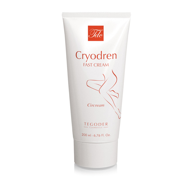 Envase Cryodren Fast Cream, crema corporal circulatoria