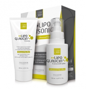 Bodegón Lipoglausonic, pack de tratamiento corporal completo