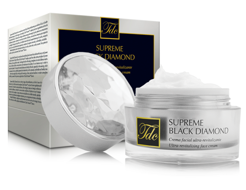 Envase Supreme Black Diamond, crema facial ultra-revitalizante