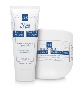 Envases Traum Masaje, crema efecto calor