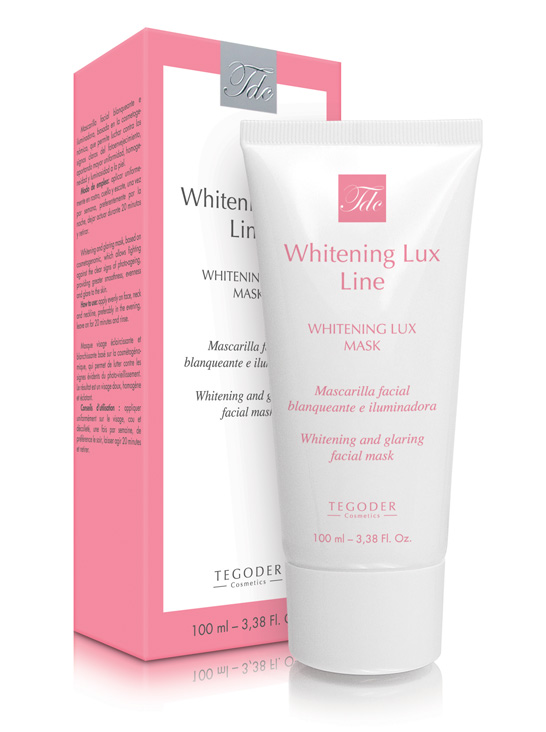 Envase Whitening Lux Mask, mascarilla facial blanqueante