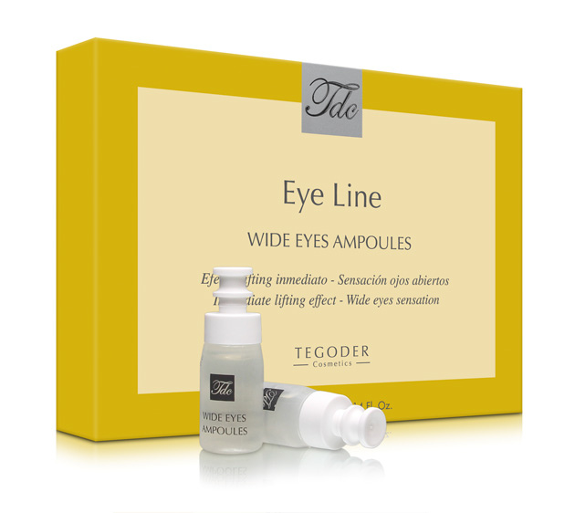 Envase Wide Eyes Ampoules, ampollas efecto tensor