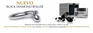 Black Diamond Global Neck Cream con black diamond roller