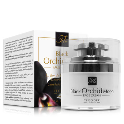 Bote con estuche de Black Orchid Moon Face Cream