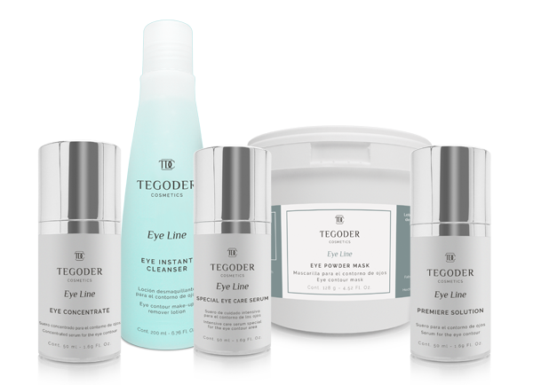 Imagen del Bodegón de productos profesionales Eye Care de Tegoder Cosmetics
