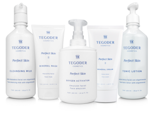 Imagen del Bodegón de productos profesionales de Perfect Skin de Tegoder COsmetics